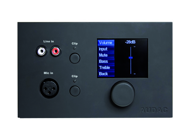 Audac DW5066, kontrollpanel for M2, Sort Veggpanelkontroller for M2 Svart 